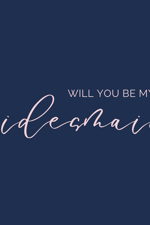 Will You Be My Bridesmaid Card in Navy Blue Will You Be My Bridesmaid Card in Navy Blue