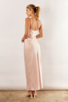 Blair Satin Slip Bridesmaid Dress by Talia Sarah in Nude Pink Australian Under 300 Curvy Plus Size