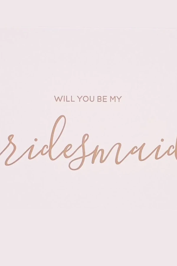 BlushWillYouBeMyBridesmaidCard Will You Be My Bridesmaid Card in Blush Pink and Gold