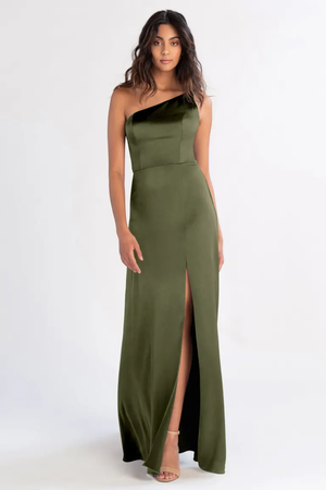 Jensen Bridesmaid Dress by Jenny Yoo - Olive Green