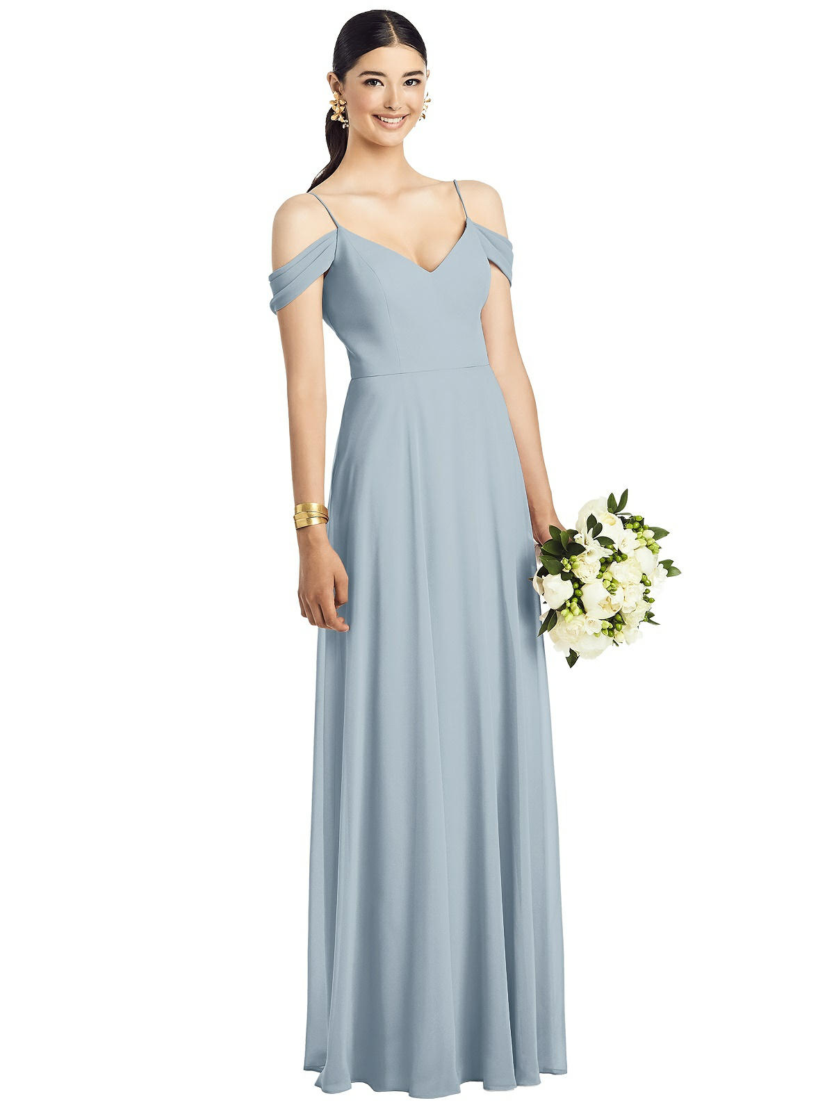 Eliza Mist Blue Bridesmaid Dress by Dessy