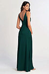 Beckett Emerald Green Satin Bridesmaid Dress by Jenny Yoo
