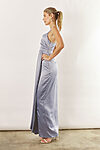 Maya Satin Dusty Blue Bridesmaid Dresses Australia
