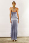 Maya Satin Dusty Blue Bridesmaid Dresses Australia