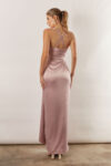 Maya Satin Spaghetti Strap Bridesmaid Dress by Talia Sarah in Dusty Blush Pink