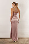 Maya Satin Spaghetti Strap Bridesmaid Dress by Talia Sarah in Dusty Blush Pink