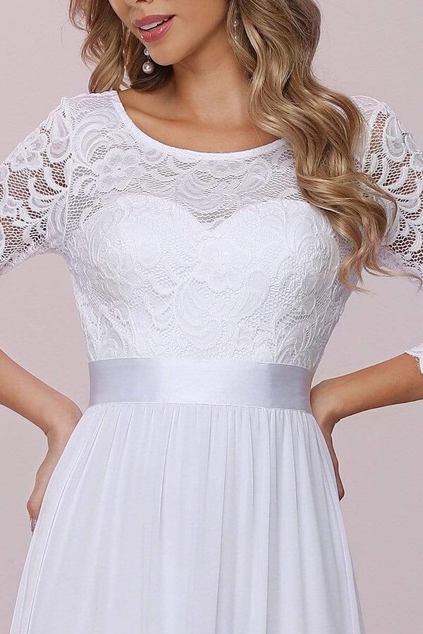 EP07412White3 Zoey White Bridesmaid Dress by Dressology