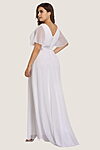 Savannah White Bridesmaid Dresses by Dressology available in curvy and maternity bridesmaids dress under $100