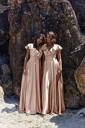 Petal Bridesmaid Dress by Tania Olsen - Champagne