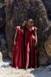 Petal Bridesmaid Dress by Tania Olsen - Wine Red