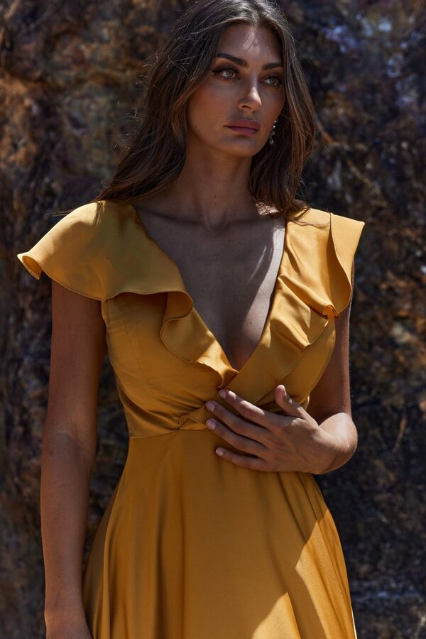 Petal Bridesmaid Dress by Tania Olsen - Honey Petal Bridesmaid Dress by Tania Olsen - Honey
