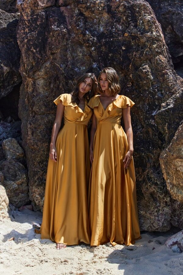 Petal Bridesmaid Dress by Tania Olsen - Honey Petal Bridesmaid Dress by Tania Olsen - Honey