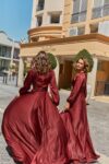 Zahara Bridesmaid Dress by Tania Olsen - Wine Red