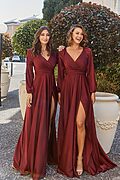 Zahara Bridesmaid Dress by Tania Olsen - Wine Red
