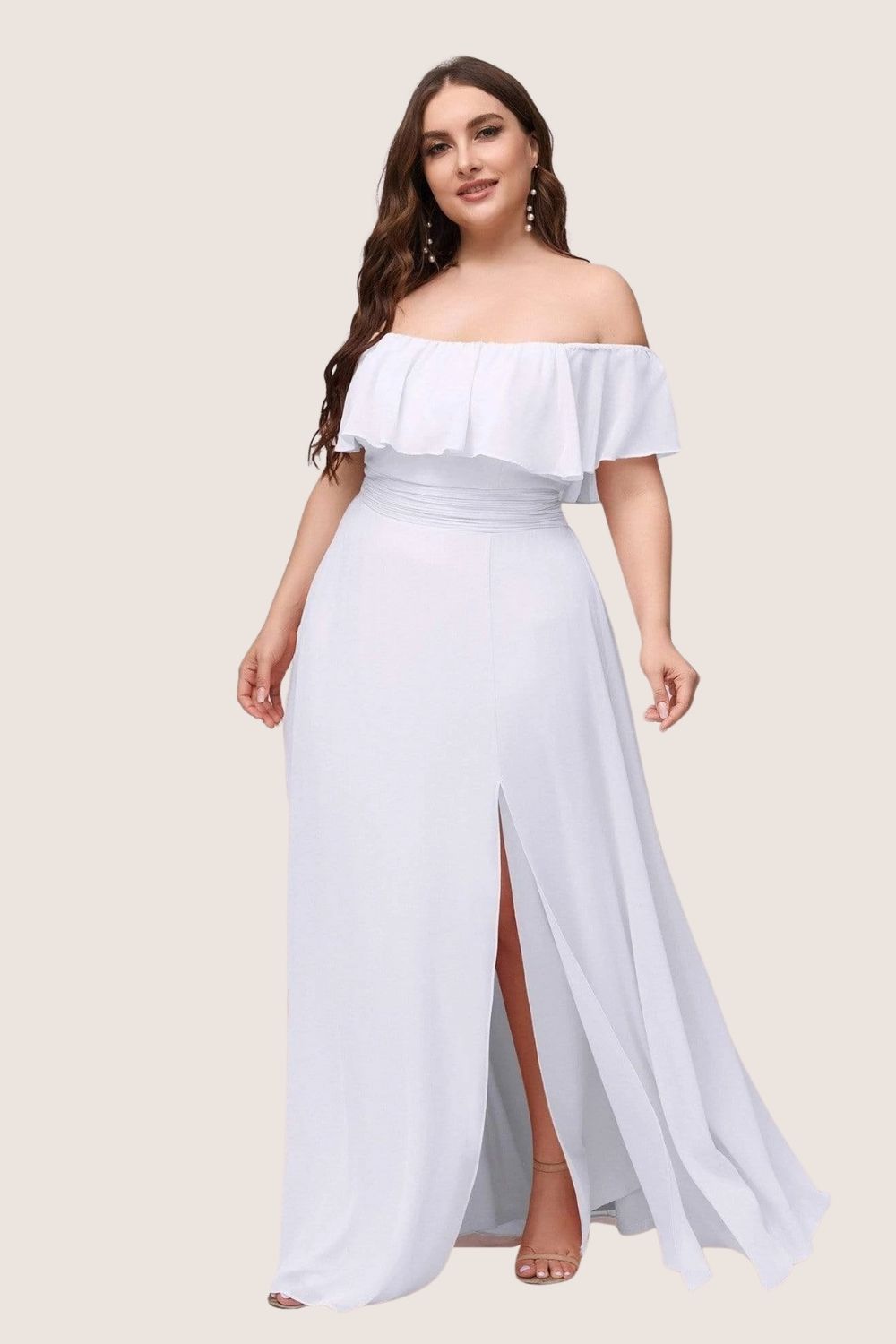 Ivy White Bridesmaid Dress by Dressology