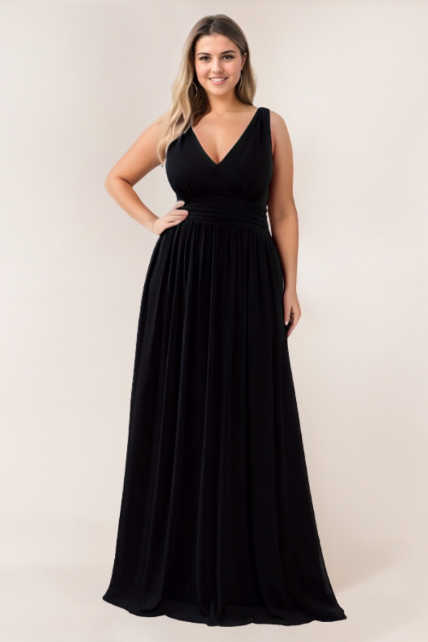 open lace back dress Dazzle Maxi Dress In Black Sequin Tulle – St Frock main image 0
