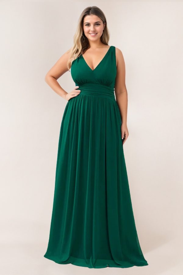 V back emerald green Bridesmaid dresses Australia
