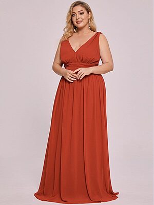 Lana Burnt Orange Cheap Bridesmaid Dresses by Dressology