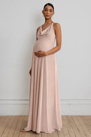 Sullivan Maternity Bridesmaid Dress by Jenny Yoo - Prosecco Pink