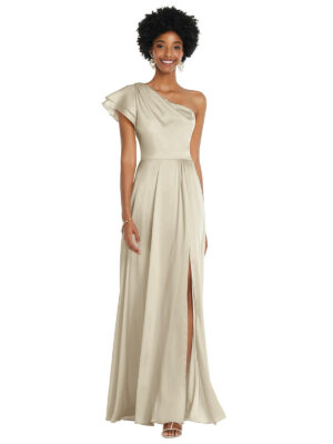 Kyah Champagne Bridesmaid Dress by Dessy