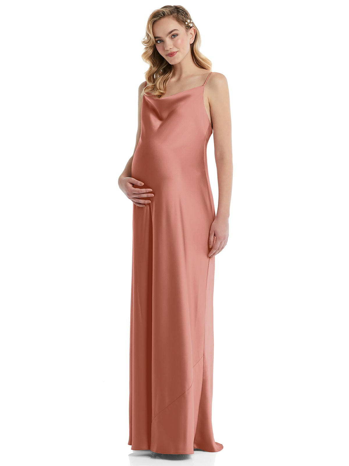 Gracie Maternity Bridesmaid Dress by Dessy – Desert Rose