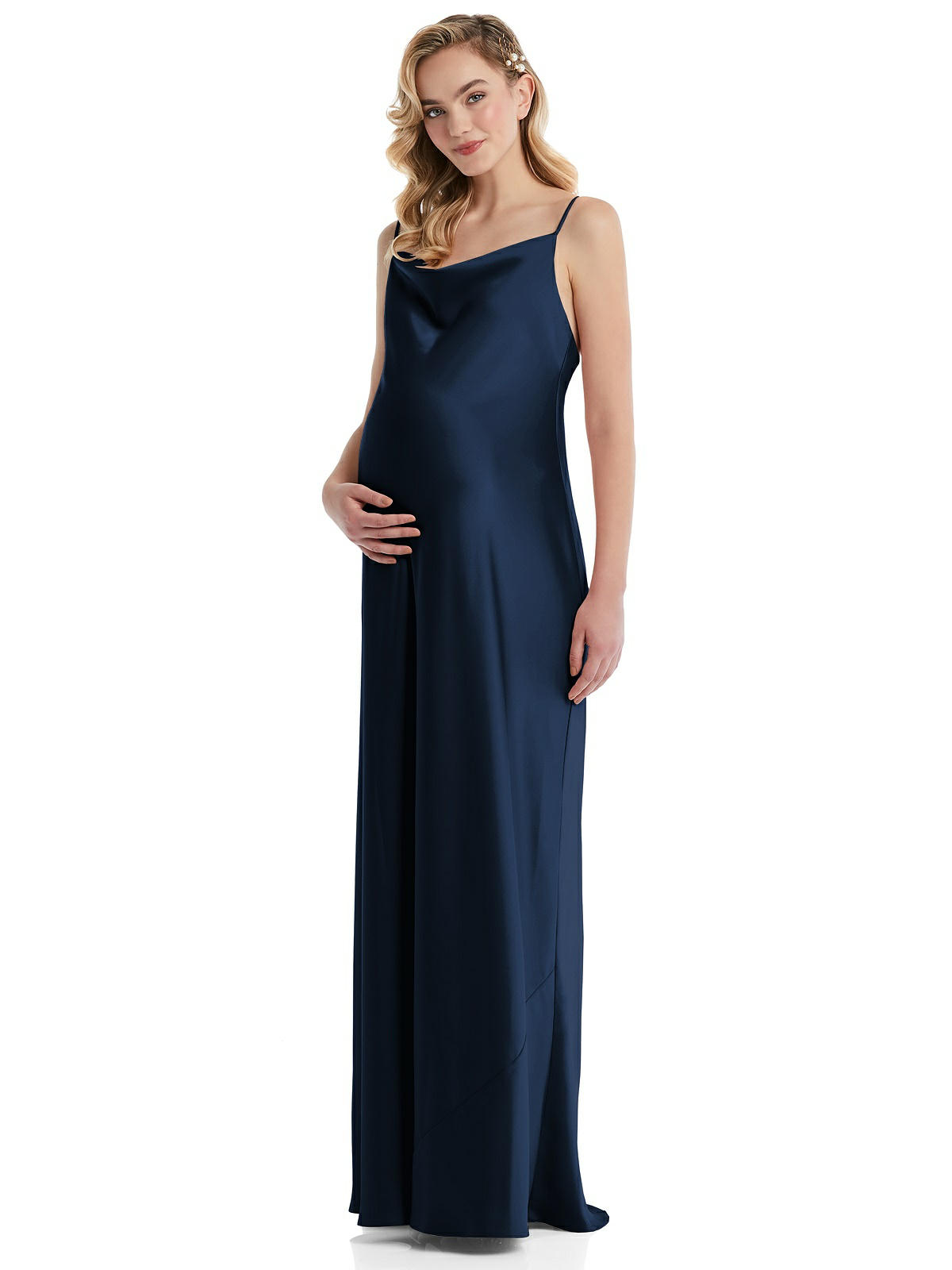 Gracie Maternity Bridesmaid Dress by Dessy – Midnight Blue