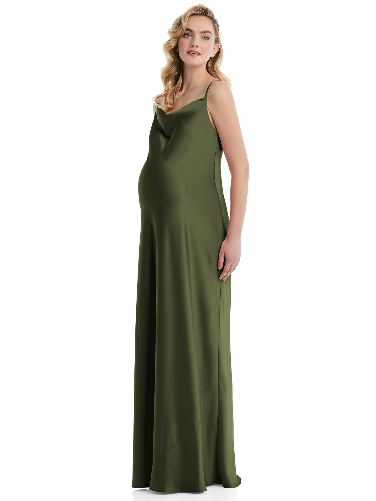 Gracie Maternity Bridesmaid Dress by Dessy – Olive Green