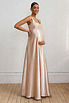 Pink Maternity Bridesmaid Dress