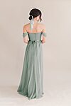 Bardot Bridesmaid Dress by TH&TH - Sage Green