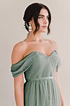 Bardot Bridesmaid Dress by TH&TH - Sage Green