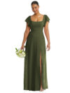 Ayda Olive Green Bridesmaid Dress by Dessy