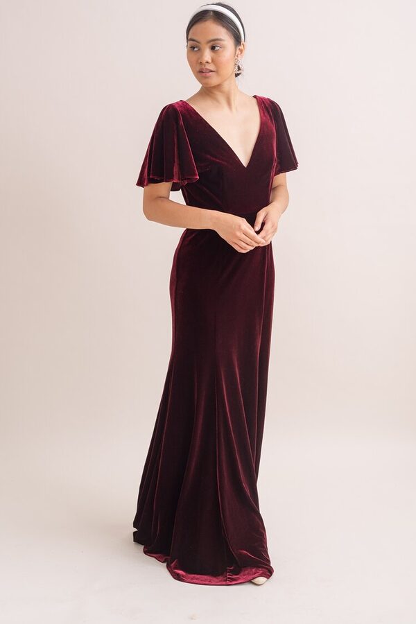Celeste Velvet Bridesmaid Dress by TH&TH - Roseberry Celeste Velvet Bridesmaid Dress by TH&TH - Roseberry