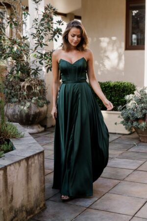 Elyna Bridesmaid Dress by Tania Olsen - Emerald Green