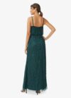 Maura Hand Beaded Gown By Adrianna Papell - Dusty Emerald