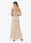 Maura Hand Beaded Gown By Adrianna Papell - Nude