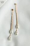 Georgia Double Pearl Drop Earrings by Jenny Yoo