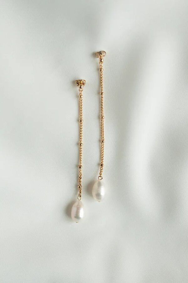 Hampton Pearl Drop Earrings by Jenny Yoo Hampton Pearl Drop Earrings by Jenny Yoo
