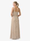 Maura Hand Beaded Gown By Adrianna Papell - Champagne/Gold