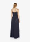 Angie Hand Beaded Gown By Adrianna Papell - Navy Blue