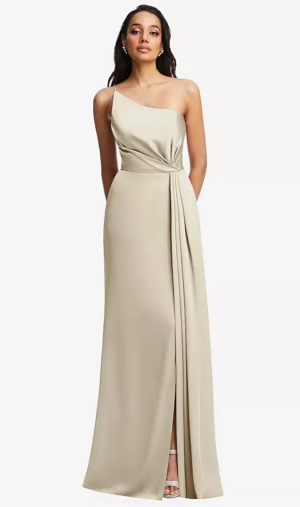 Ayla Champagne Bridesmaid Dress by Dessy
