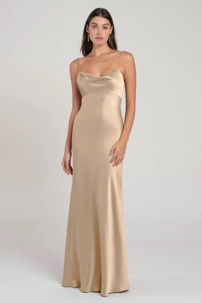 Addison Bridesmaid Dress by Jenny Yoo – Pale Gold
