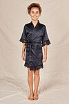 EllaBlackKidsLaceBridalPartyRobe
