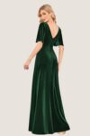 Layla Cheap Velvet Bridesmaids Dress Emerald Green Australia Plus Size Curvy Regular
