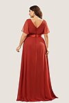 Burnt Orange Cheap Bridesmaid Dresses Australia Ready To Ship A line Sleeves