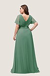 Eucalyptus Green Cheap Bridesmaid Dresses Australia Ready To Ship A line Sleeves
