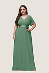 Eucalyptus Green Cheap Bridesmaid Dresses Australia Ready To Ship A line Sleeves