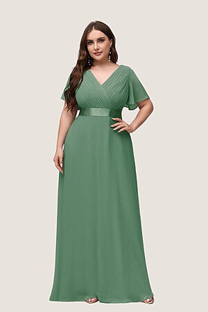 Eucalyptus Green Cheap Bridesmaid Dresses Australia Ready To Ship A line Sleeves