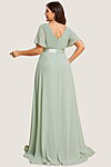 Sage Green Cheap Bridesmaid Dresses Australia Ready To Ship A line Sleeves