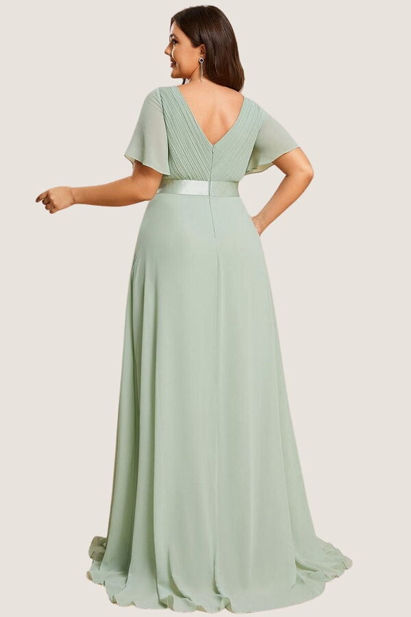 Savannah Sage Green Cheap Bridesmaid Dresses by Dressology Sage Green Cheap Bridesmaid Dresses Australia Ready To Ship A line Sleeves
