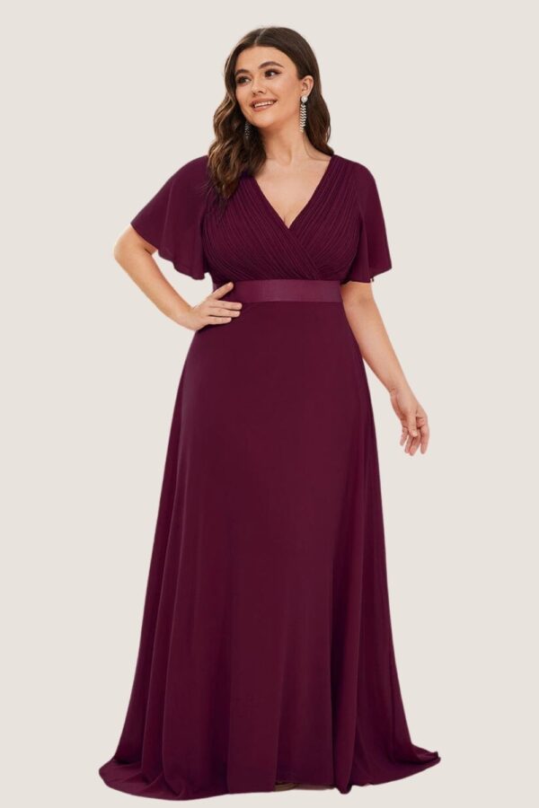 Wine Burgundy Red Purple Cheap Bridesmaid Dresses Australia Ready To Ship A line Sleeves